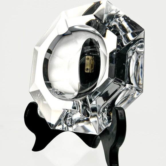 Crystal Ashtrays | Beautiful Set from Val St. Lambert | Elegant Home Decor - Picture 3 of 11